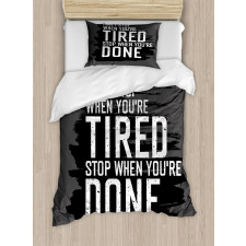 Dont Stop Keep Moving Duvet Cover Set