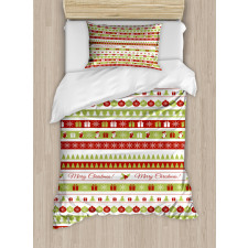 Xmas Words Ceremony Duvet Cover Set