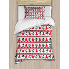 Pixel Nordic Pattern Duvet Cover Set