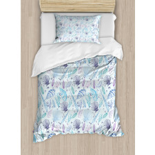 Seashells Bubble Ocean Duvet Cover Set