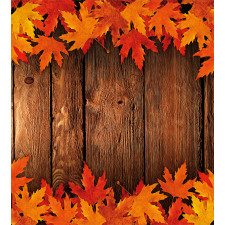 Leaves on the Wooden Board Duvet Cover Set