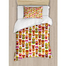 Retro Hawaiian Duvet Cover Set