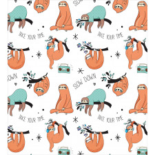 Sloths on Branches Duvet Cover Set