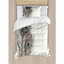 Feathers of Exotic Bird Duvet Cover Set