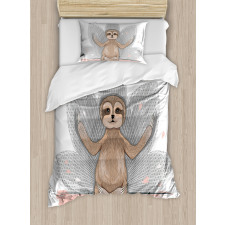 Little Sloth Meditation Duvet Cover Set