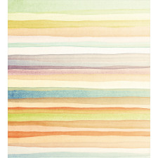 Stripes Watercolor Art Duvet Cover Set