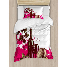 Vintage Abstract Sketch Duvet Cover Set