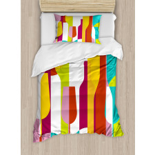 Colorful Abstract Drinks Duvet Cover Set