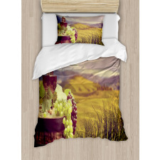 Italy Tuscany Vineyard Duvet Cover Set