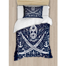 Pirates Jolly Roger Flag Duvet Cover Set