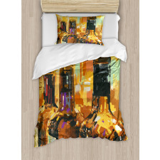 Bottles Brushstrokes Art Duvet Cover Set