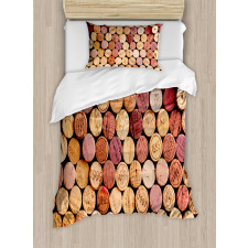 Random Used Wine Corks Duvet Cover Set