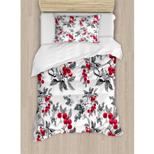 Abstract Botany Garden Duvet Cover Set