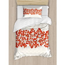 Wild Red Mountain Ashes Duvet Cover Set