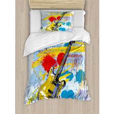 Abstract Musical Instrument Duvet Cover Set