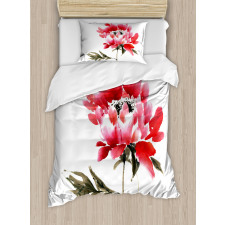 Japanese Ink Wash Painting Duvet Cover Set