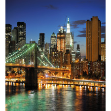New York at Night Bridge Duvet Cover Set