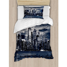 Dramatic View NYC Skyline Duvet Cover Set