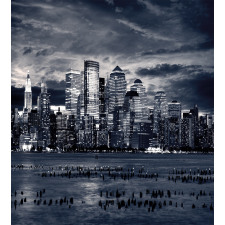 Dramatic View NYC Skyline Duvet Cover Set