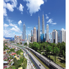 Kuala Lumpur in Clear Day Duvet Cover Set
