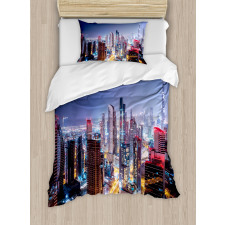 Night Dubai Tourist Travel Duvet Cover Set
