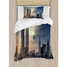 Spacecraft in Formation Duvet Cover Set