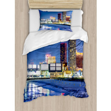 Resort Casinos on Shore Duvet Cover Set