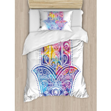 Vibrant Protective Eye Duvet Cover Set