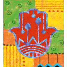 Colorful Frame Tribal Duvet Cover Set