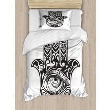 Art Moon Evil Eye Duvet Cover Set