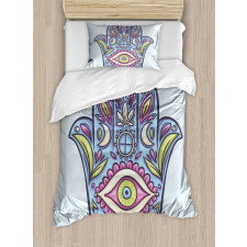 Spring Bloom Style Doodle Duvet Cover Set