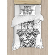 Fish Flowers Evil Eye Duvet Cover Set