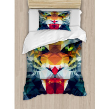 Abstract Portrait Animal Duvet Cover Set