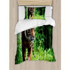 Siberian Wild Cat Habitat Duvet Cover Set