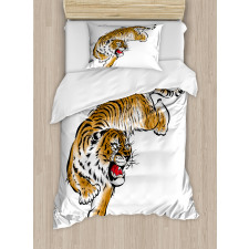 Japanese Hand Drawn Duvet Cover Set