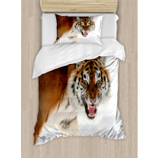 Panthera on Snow Close Duvet Cover Set