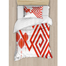 Chinese Abstract Art Duvet Cover Set