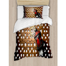 Egyptian 3D Fanoos Duvet Cover Set