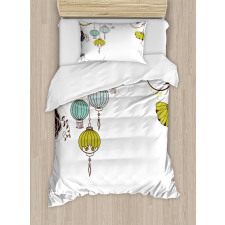 Abstract New Year China Duvet Cover Set