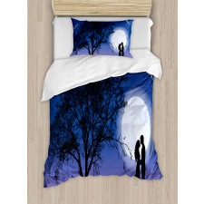 Romantic Man Woman Hug Duvet Cover Set