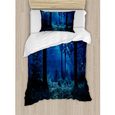 Misty Fall Nature Scenery Duvet Cover Set