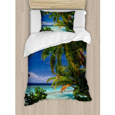 Maldives Palms Sky Duvet Cover Set