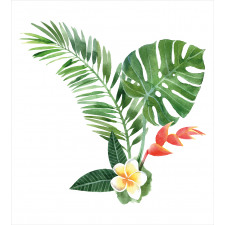 Blooming Tropical Fern Duvet Cover Set