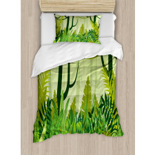 Cartoon Rainforest Duvet Cover Set