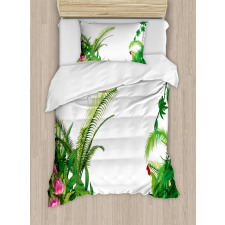 Tropical Plants Exotic Duvet Cover Set