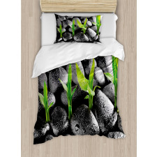 Basalt Stones Bamboo Duvet Cover Set