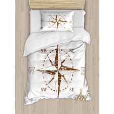 Faded Windrose Sailing Duvet Cover Set