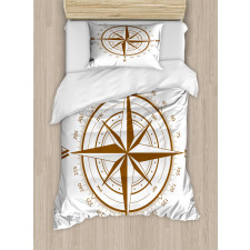 Brown Detailed Duvet Cover Set