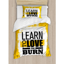 Love the Burn Grungy Duvet Cover Set