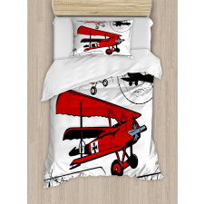 Biplanes Set Duvet Cover Set